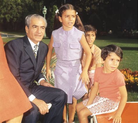 Shah Mohammad Reza Pahlavi and his children: Farahnaz, Reza and Alireza in early 1970s. | Farah ...