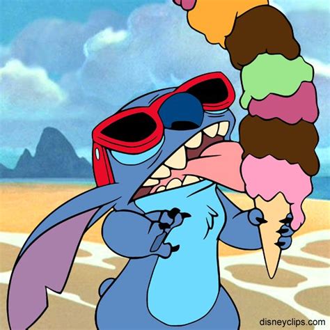 Stitch at the Beach | Stitch cartoon, Lilo and stitch, Cartoon clip art