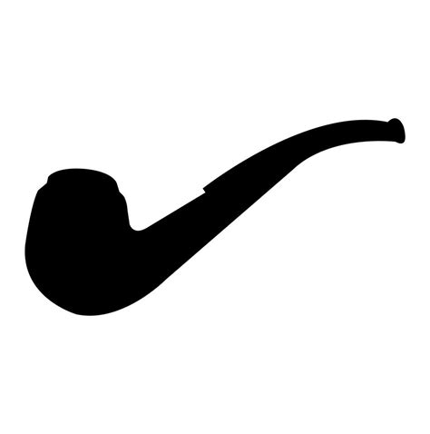 Smoking pipe black silhouette 639899 Vector Art at Vecteezy