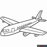 Cartoon Airplane Coloring Page  Easy Drawing Guides sketch template