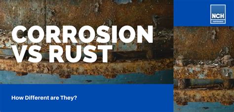 Corrosion vs Rust