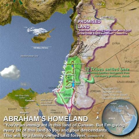 Promised Land boundaries Maps and Videos - Casual English Bible