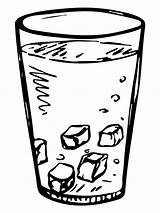 Glass Cup Coloring Page sketch template
