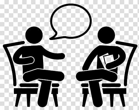 Two person having a chat stickman illustration, Job interview Mock interview , others ...