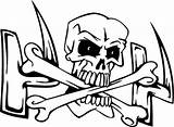 Skull And Cross Bones Coloring Page  Coloring Sky Pages sketch template