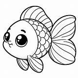 Cute Goldfish Coloring Page  4 Free Printable Pages sketch template