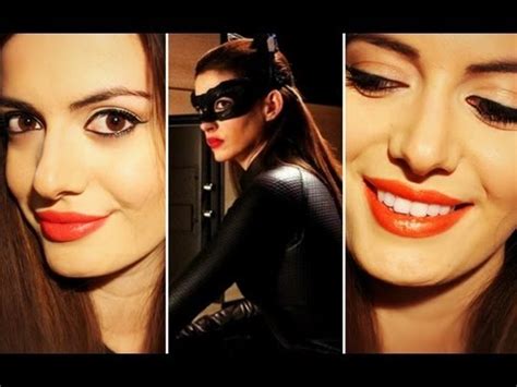 Anne Hathaway Catwoman Makeup