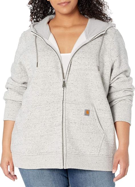 Carhartt Women's Clarksburg Full Zip Hoodie (Regular Sizes), Asphalt ...