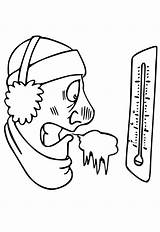 Weather Thermometer Coloring Page sketch template