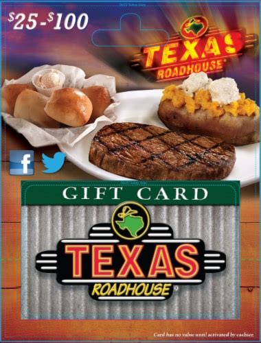 Texas Roadhouse $25-$100 Gift Card, 1 ct - Kroger