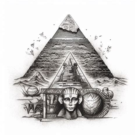 Egyptian tattoo design in 2023 | Egypt tattoo, Black and grey tattoos, Egyptian tattoo