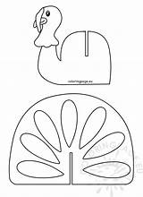 Thanksgiving Turkey Craft Template Printable – Coloring Page sketch template