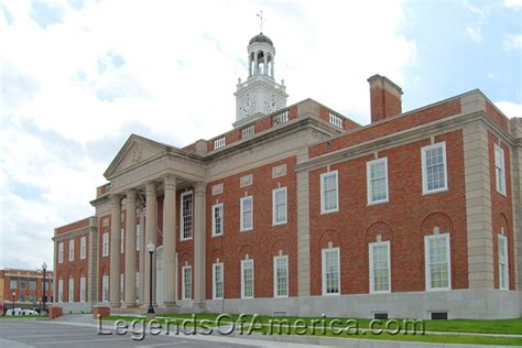 Legends of America Photo Prints | Santa Fe Trail | Independence, MO - Jackson County Courthouse