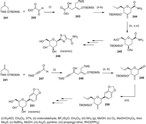 Scheme 3.19 Synthesis of C-glycoside 246 and 251. | Download Scientific Diagram