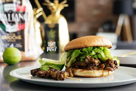 Sweet and Spicy Beef Satay Burger · i am a food blog i am a food blog