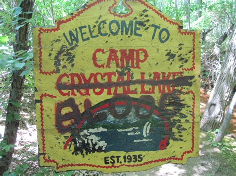 Camp Crystal Lake / Camp Blood Sign - Etsy