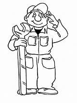 Young Plumber Coloring Page  Free Printable Pages For Kids sketch template