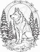 32 Majestic Wolf Coloring Pages For Kids And Adults sketch template