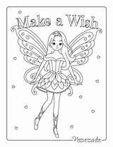 Free Printable Fairy Coloring Pages sketch template