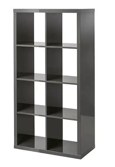 IKEA Kallax Shelf Unit High Gloss Gray Instruction Manual