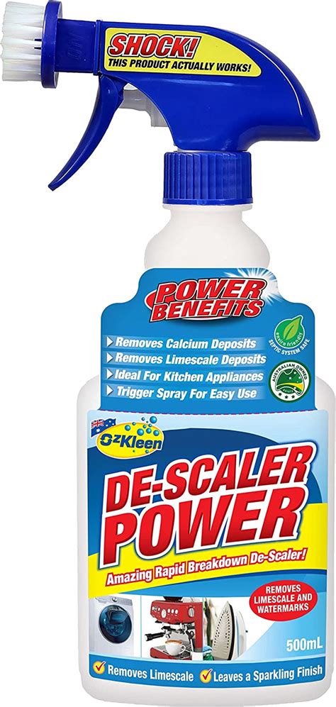 OzKleen De-Scaler Power 500mL, Removes Water Scale Build Up On Kettles ...