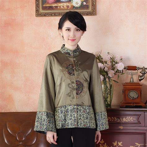 Fantastic Traditional Chinese Tang Jacket - Dark Green - Chinese ...