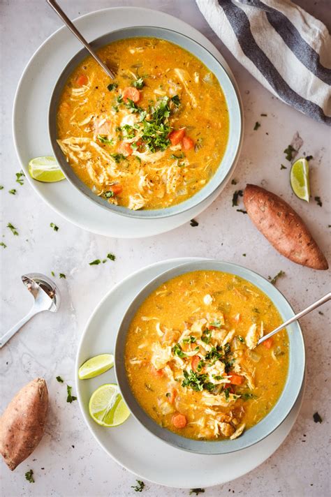 Sweet Potato & Chicken Coconut Curry Soup | Instant Pot – Fullheart Nutrition