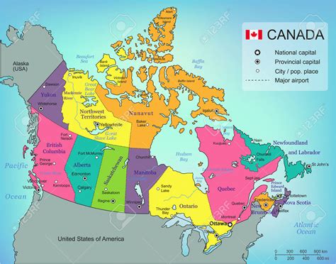 Map Of Canada with Provinces and Capitals | secretmuseum