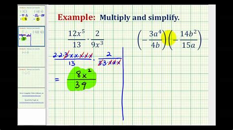 Ex: Multiplying Fractions with Variables - YouTube