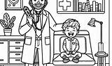 Coloring Page Of A Female doctor Download Or Print For Free sketch template