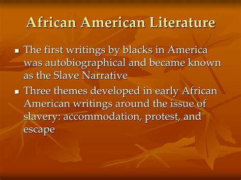 PPT - African American Literature PowerPoint Presentation, free download - ID:6871006