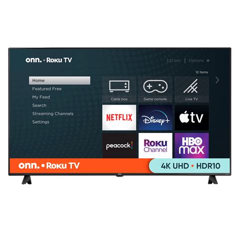 onn. 65" Class 4K (2160p) UHD LED Roku Smart TV HDR (100012587 ...