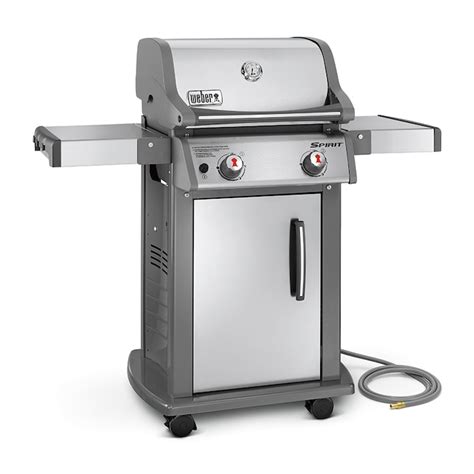 Weber Spirit S-210 Stainless Steel 2-Burner Natural Gas Grill in the ...