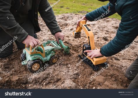 Little Kids Playing Sandbox Toys Childhood Stock Photo 1923982274 ...