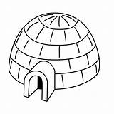 Igloo Printable Coloring Page  Templates sketch template