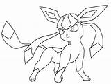 Pokemon Glaceon Coloring Pages sketch template