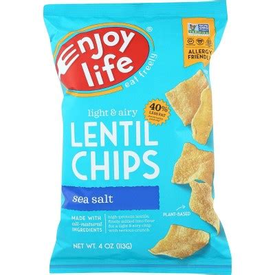 Plentils Sea Salt Lentil Chips - 48oz/12pk : Target