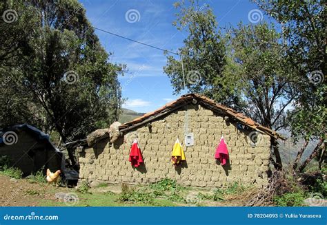 Traditional Peruvian Village House Stock Image - Image of cuzco, alone ...