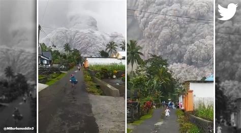 Videos of Semeru volcanic eruption take internet by storm | Trending News - The Indian Express