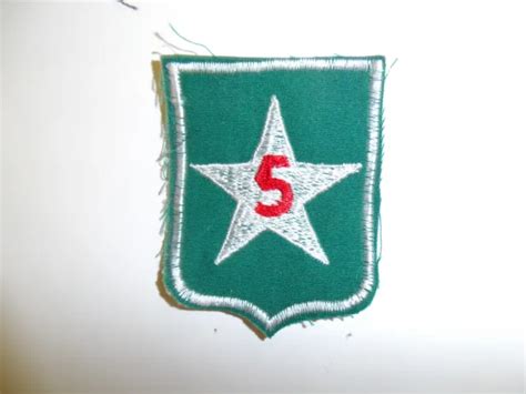 B2102 RVN VIETNAM Vietnamese Army 5th Infantry Division patch colored ...