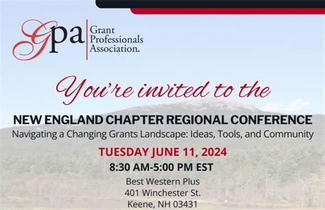 New England Chapter Regional Conference: Navigating a Changing Grants ...