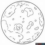 Coloring Mercury Drawing Planet Planets Pages Solar System Draw  sketch template