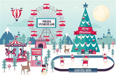 winter wonderland vector | Winter wonderland christmas, Winter wonderland, Christmas background ...