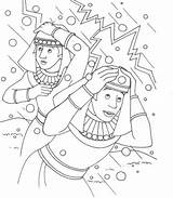Plagues Egypt Coloring Pages Locusts Kids Bible Ten Lice God Plague  sketch template