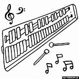 Glockenspiel Coloring Page sketch template