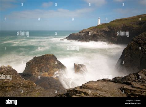 Trevose Head; Lighthouse; Cornwall; UK Stock Photo - Alamy