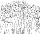 Dc Super Hero Girls Coloring Pages sketch template
