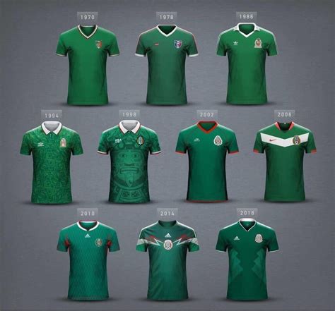 Playeras de México 🇲🇽 en mundiales | World cup jerseys, Soccer tshirts ...