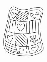 Quilt Coloring Clipart Pages Drawing Clip Printable Pattern Sketches  sketch template