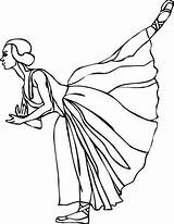 Coloring Pages Color Ballet dancers sketch template